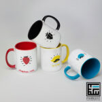 چاپ لیوان دسته و داخل رنگی - تصویر 2