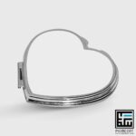 چاپ آینه جیبی قلبی - تصویر 3