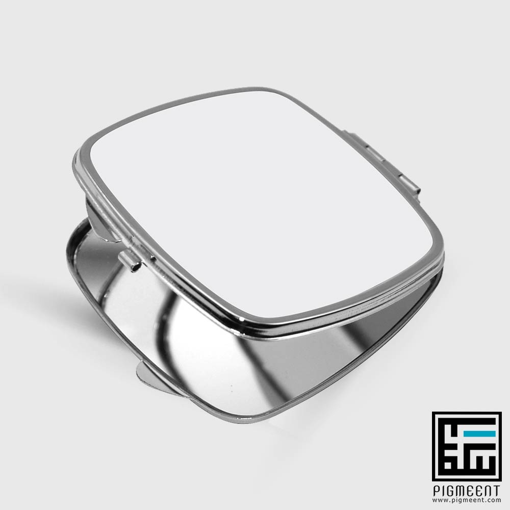 آینه-لب-گرد چاپ آینه جیبی مربع لبه گرد - تصویر 1