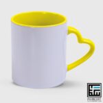 چاپ لیوان دسته قلب رنگی - تصویر 3