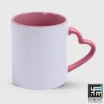 چاپ لیوان دسته قلب رنگی - تصویر 6