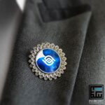 چاپ سنجاق سینه طرح برگ - تصویر 2