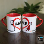 چاپ لیوان دسته قلب رنگی - تصویر 9